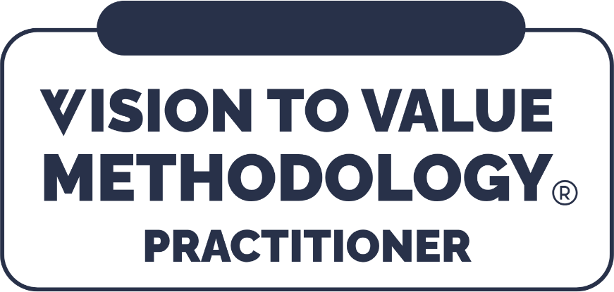 Licensed Vision to Value Methodology® Practitioner badge